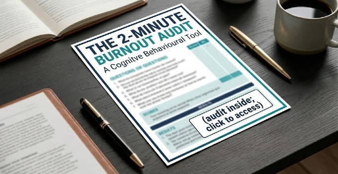The 2-Minute Burnout Audit - a cognitive behavioural tool